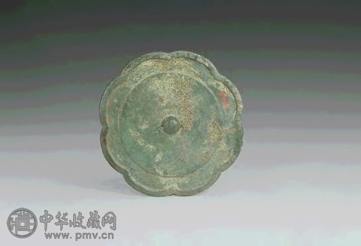 唐 菱花形素镜