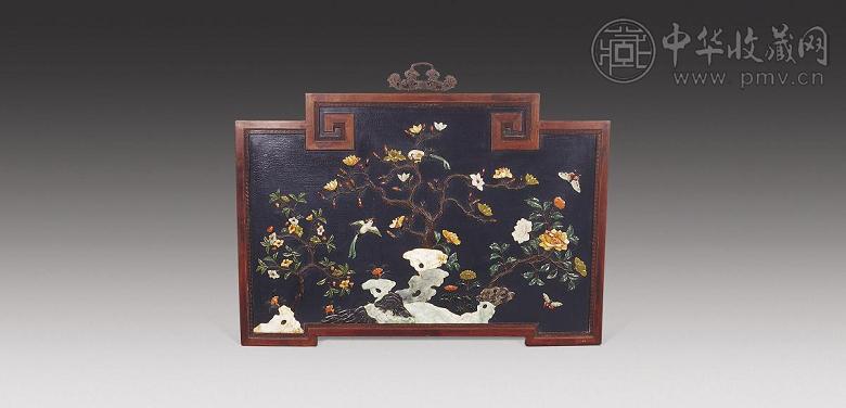 红木框百宝嵌挂屏