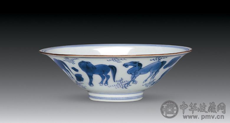 清康熙青花八骏图碗收藏资讯|艺术家|书画家|书画名人|书法家-中华收藏网