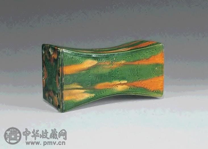 宋 三彩划花枕