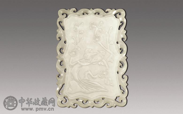 白玉喜上眉梢牌