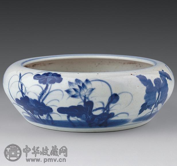 清 青花花卉洗 清 青花花卉洗