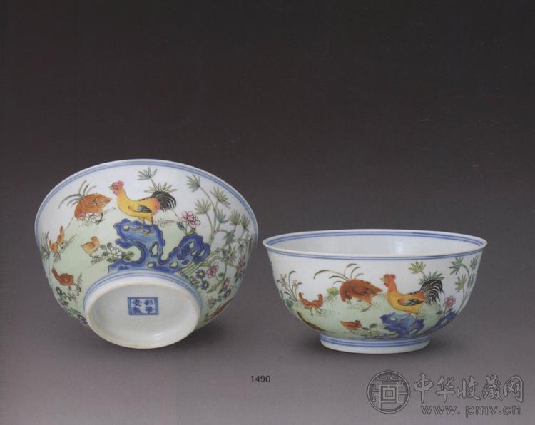 清乾隆 粉彩大吉大利碗(2件)