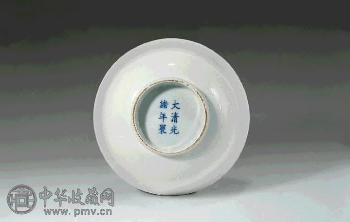 清光绪 白釉大碗