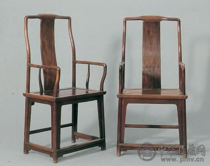 明 铁力木南官帽椅(1对)