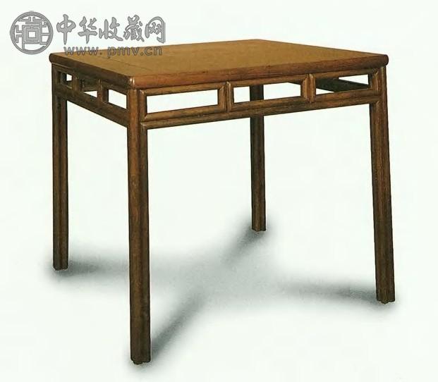 清 黄花梨无束腰八仙方桌 清 黄花梨无束腰八仙方桌