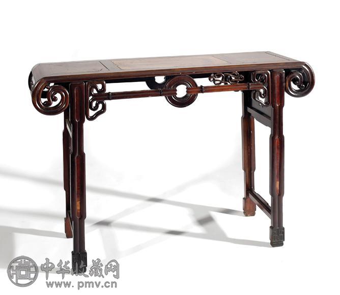 清 十八/十九世纪 硬木嵌根木桌