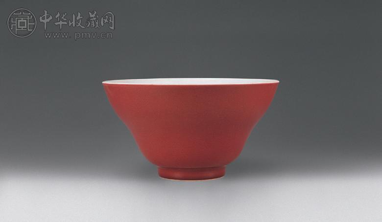 清 霁红釉碗 清 霁红釉碗