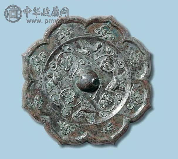 唐代 鸳鸯缠枝镜