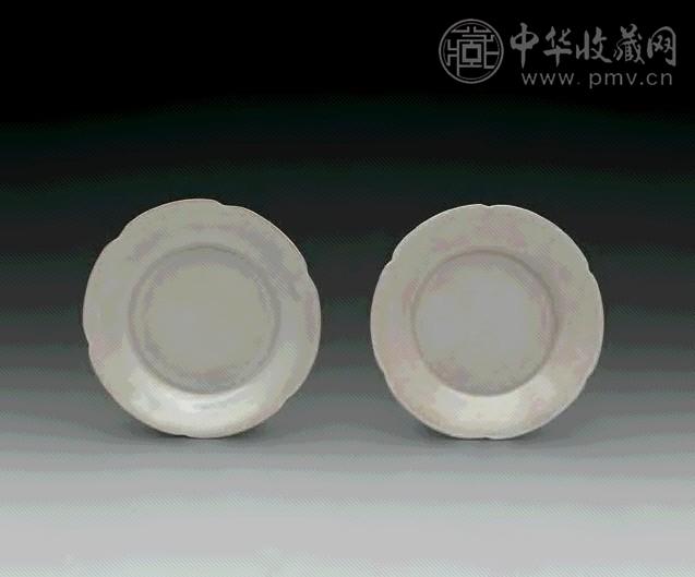 宋 定窑葵口盘(1对)