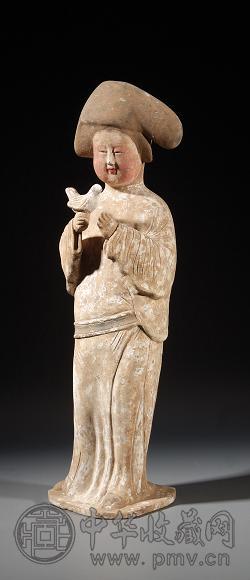 唐代 彩陶女佣