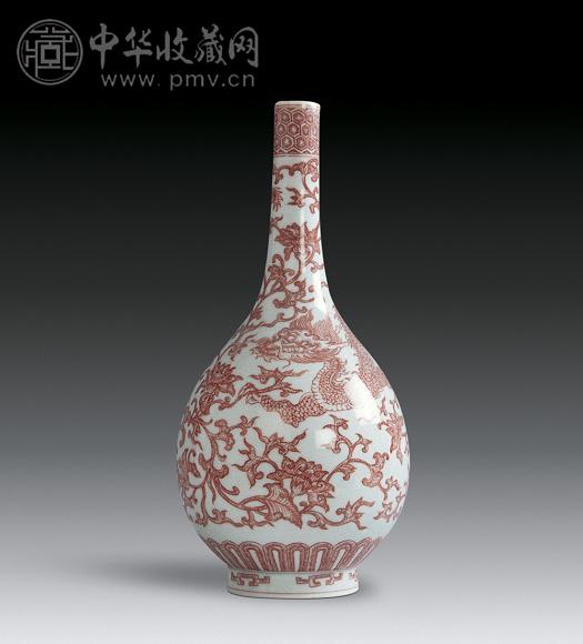 清代 龙纹胆瓶