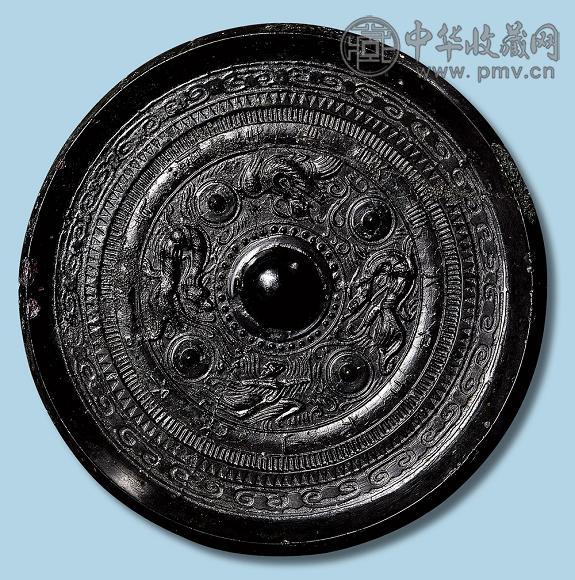 汉 刘氏四乳神兽镜