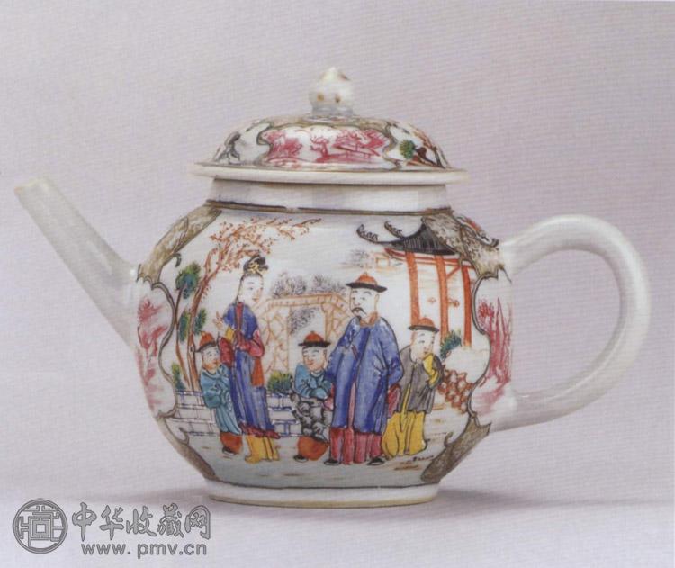清乾隆粉彩清装人物图茶壶收藏资讯|艺术家|书画家|书画名人|书法家