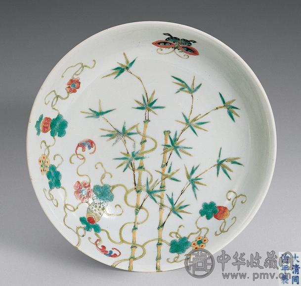 清 同治 粉彩花卉纹碗