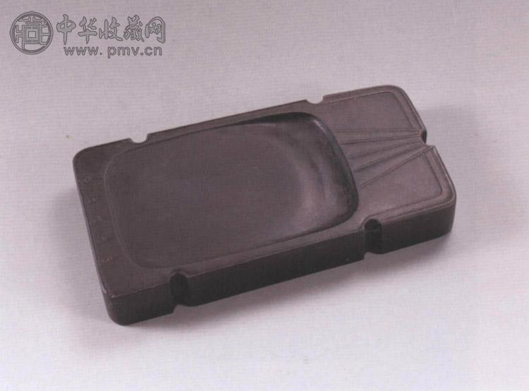 清 端石琴式砚