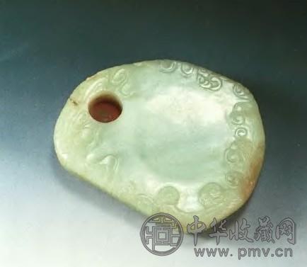 清早期 玉随形砚