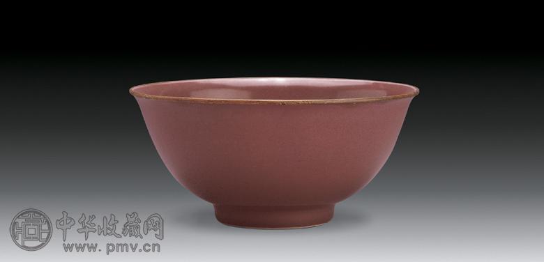 清康熙 豇豆红碗
