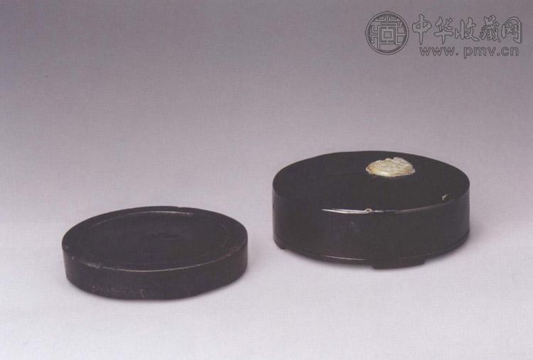 明 许獬款端石圆砚