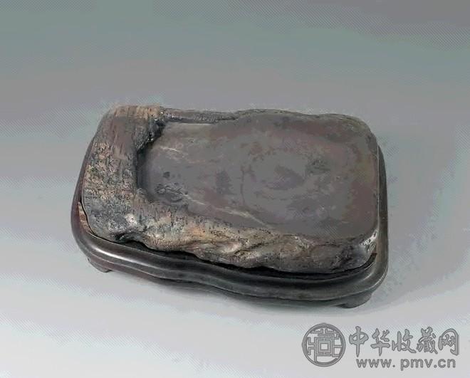 明末 芭蕉随形端石砚