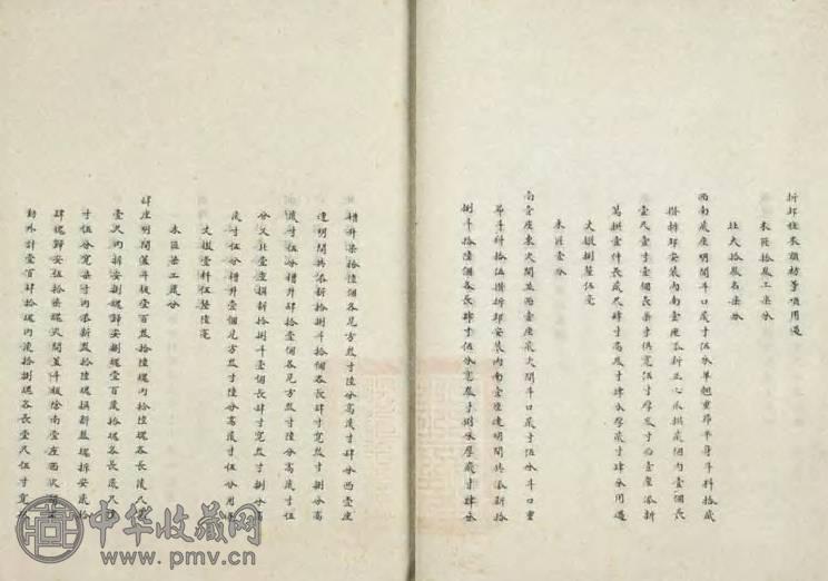 清 东四牌楼修理丈尺做法用过工料钱粮