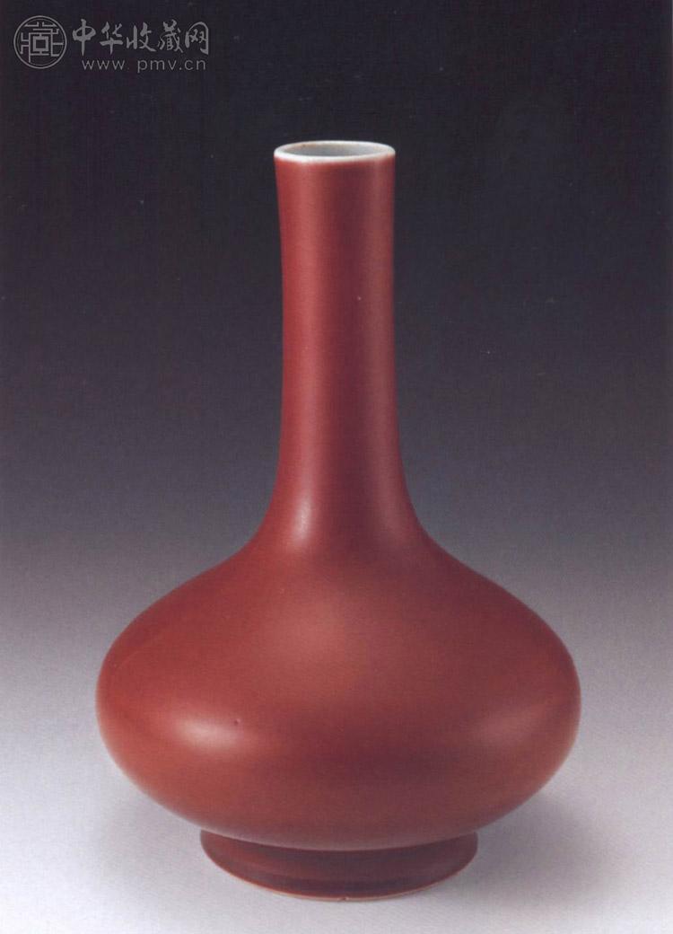 清乾隆霁红釉直径瓶收藏资讯|艺术家|书画家|书画名人|书法家-中华收藏网