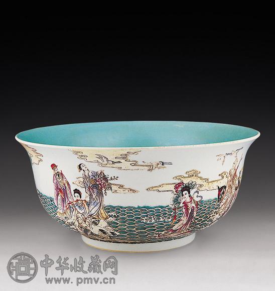 清 粉彩八仙过海大碗