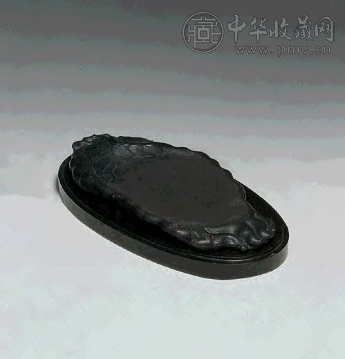 清 端石佛手随形砚