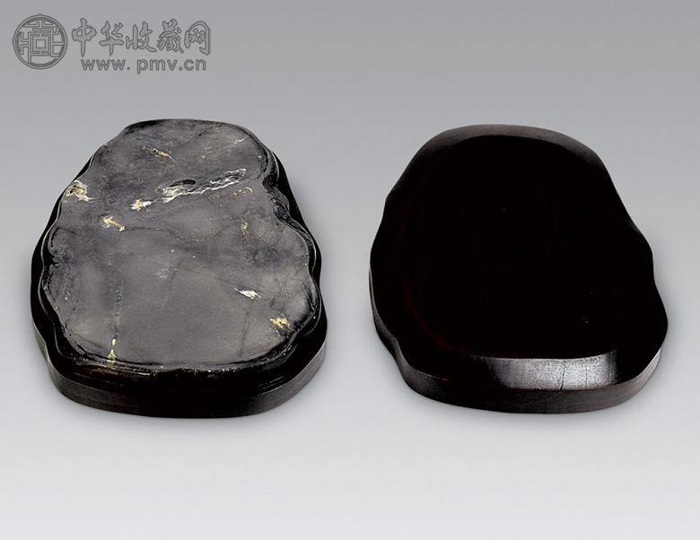 近代 麻子坑石随形砚