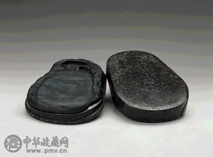 明 歙石雕瓜形砚