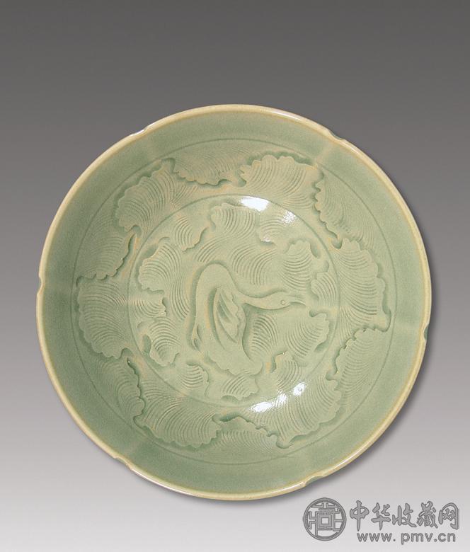 宋 耀州划花葵口碗