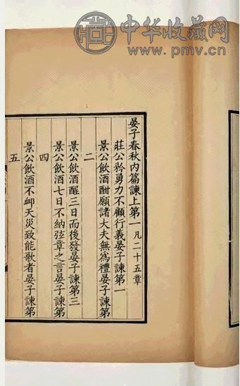 清嘉庆二十一年(1816) 晏子春秋八卷