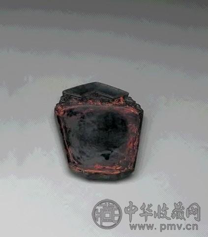 清 端石雕古瓶形砚