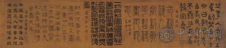 许梿 1904年作 书法 镜心 水墨绢本