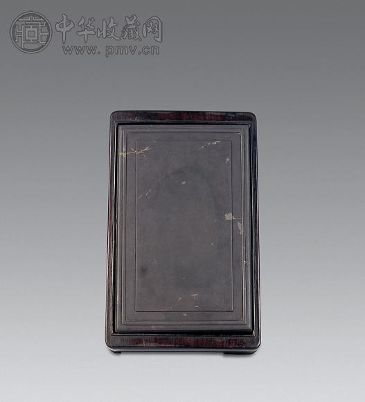 清 紫端“井”字砚