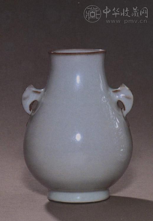 清乾隆仿汝窑双夔凤耳壶收藏资讯|艺术家|书画家|书画名人|书法家-中华