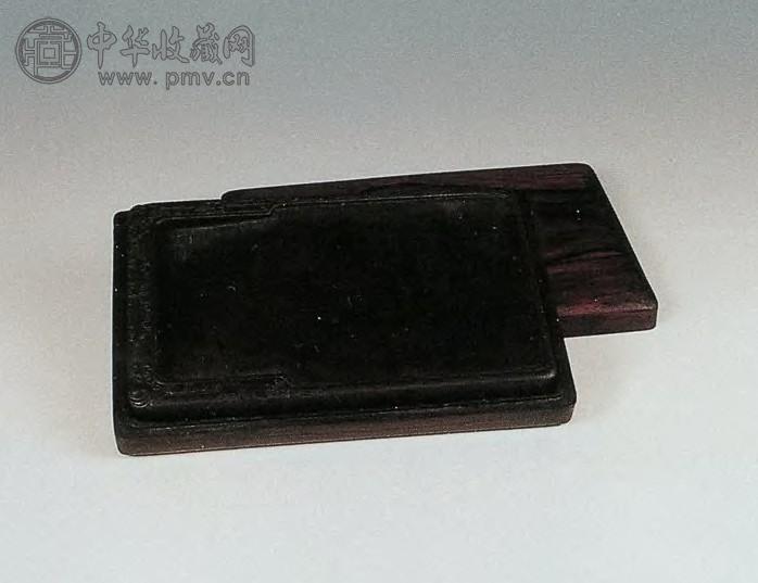 清 端雕龙纹长方砚