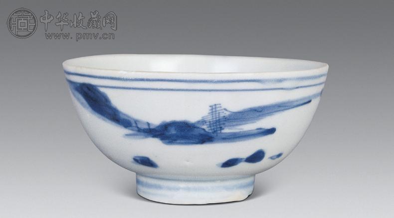 明万历青花山水小碗收藏资讯|艺术家|书画家|书画名人|书法家-中华收藏网