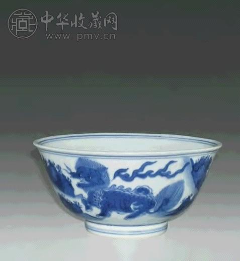 清康熙青花麒麟纹碗收藏资讯|艺术家|书画家|书画名人|书法家-中华收藏网