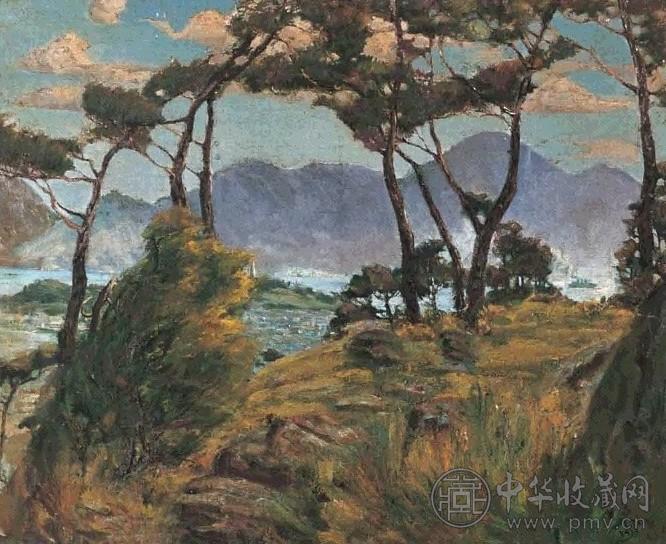 李铁夫 1932年 九龙郊景 布面 油画