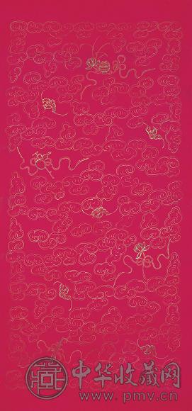 清 云纹福寿腊笺纸