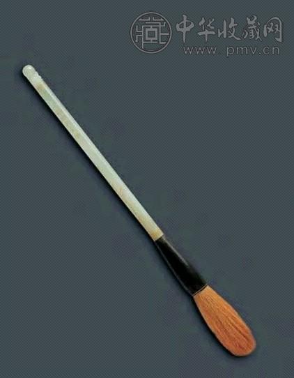 冰种翡翠刻兰石诗文笔(1支)