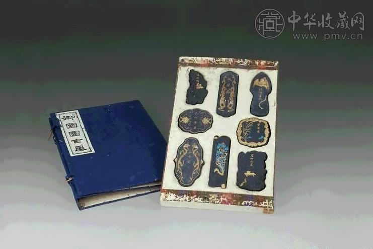 清 御园图古墨(1套8方）