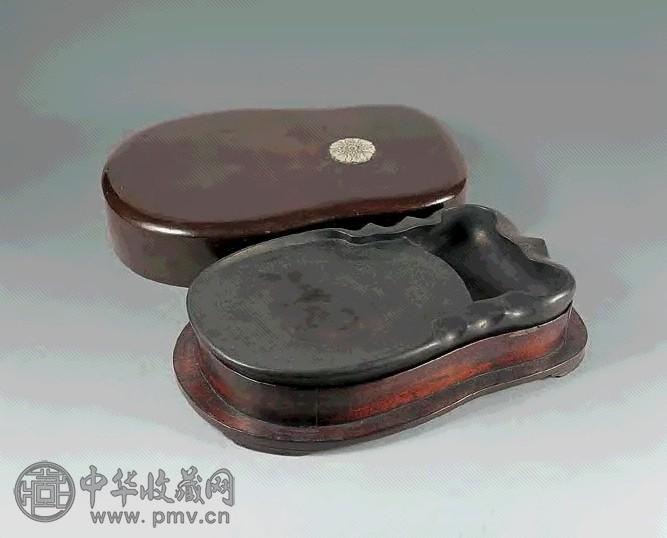 宋 蝉形金星歙石砚