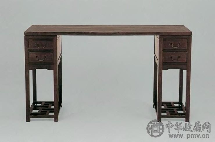 清(广东)红木架几书桌