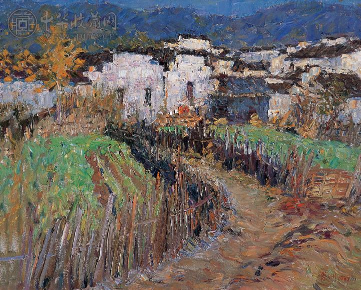 李荣洲 2002年 西递 布面 油画