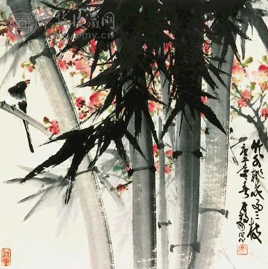 陈子毅 花鸟 镜心 纸本