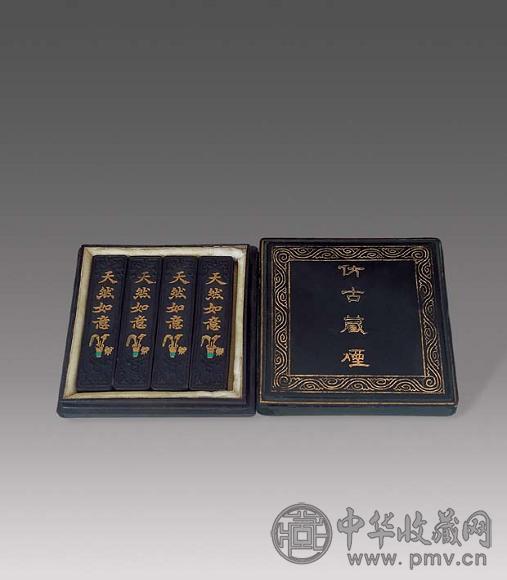 清 天然如意旧墨(4锭)