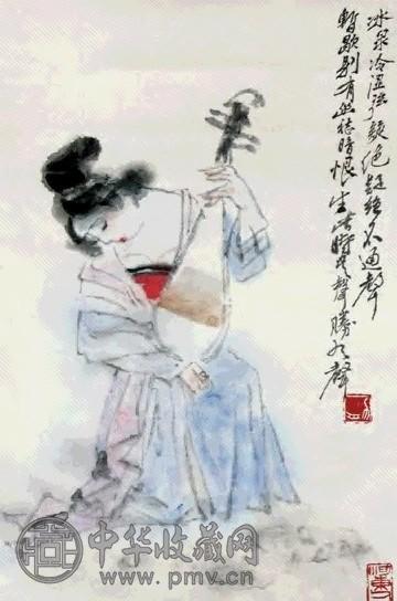 杨力舟 人物 立轴 设色纸本