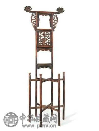 清早期 黄花梨盆架